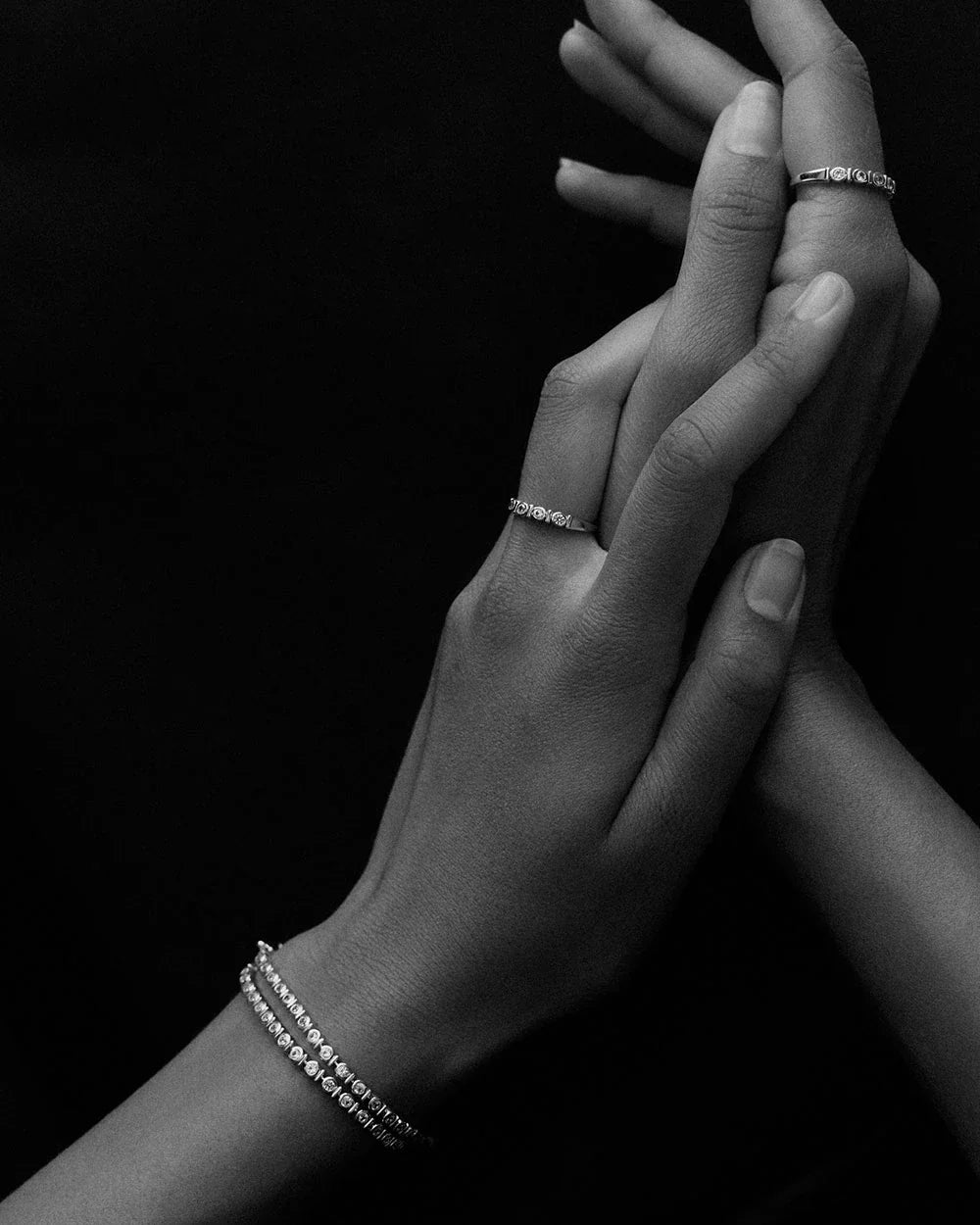 Kirstin Ash Vale Tennis Ring Sterling Silver