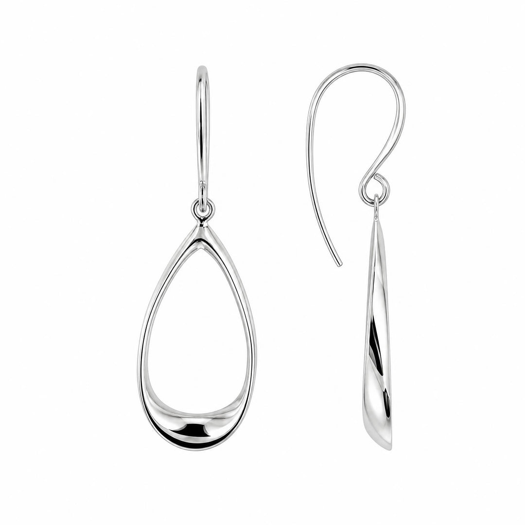 LT Sterling Silver Lunette Earrings