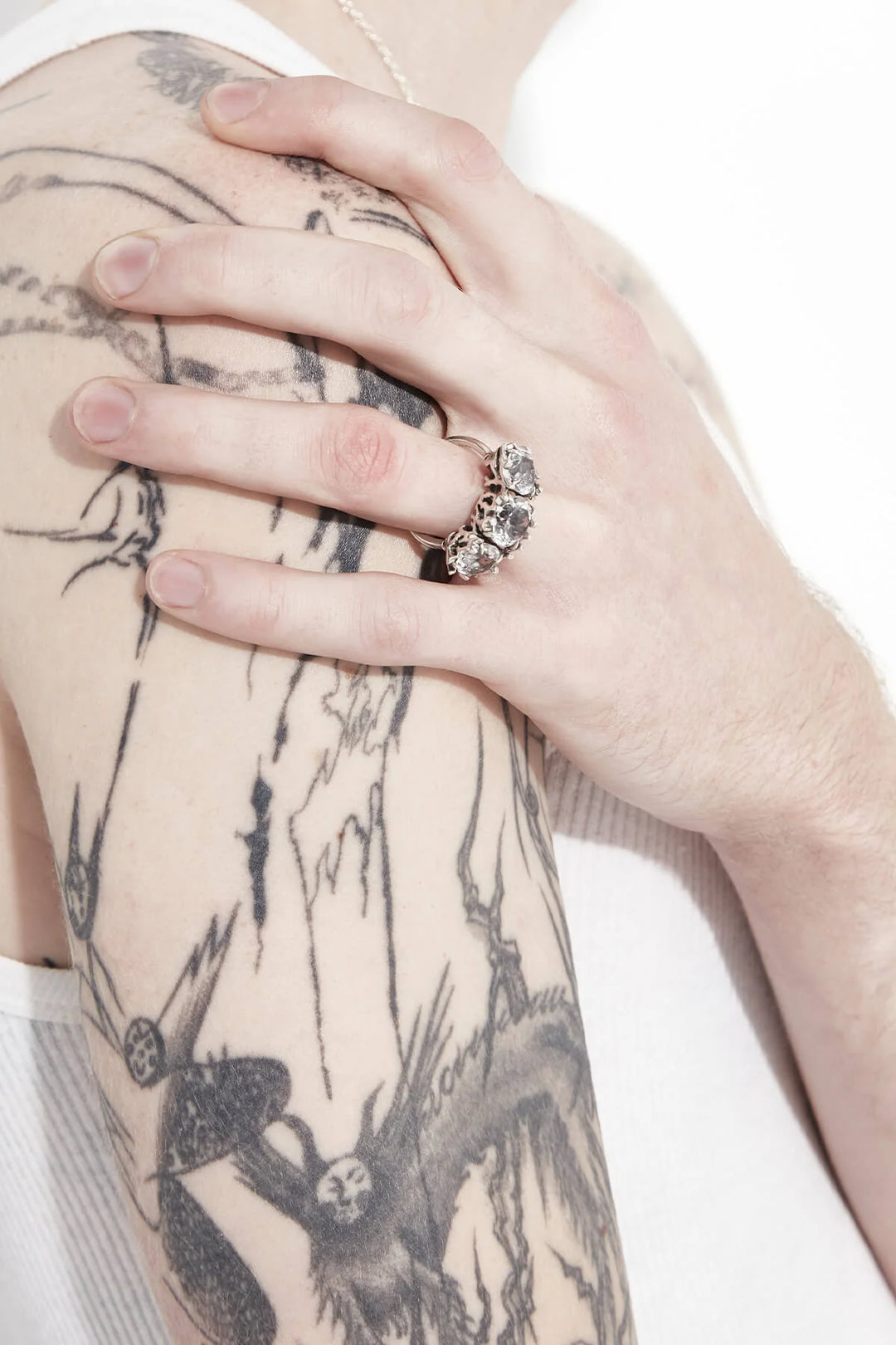Stolen Silver Delicate Distortion Cocktail Ring