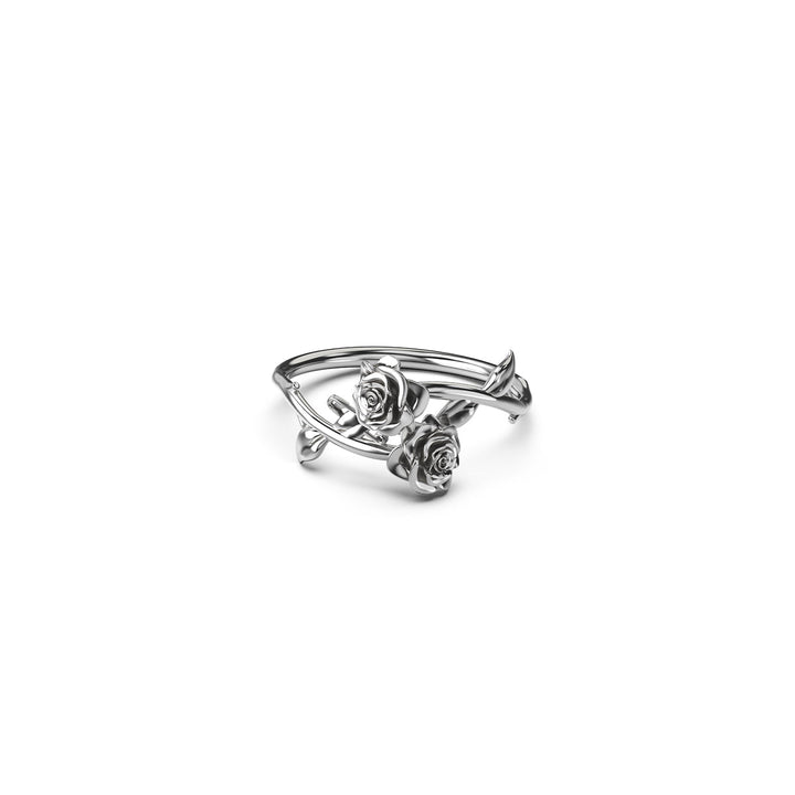 Stolen Silver Rose Wrap Ring