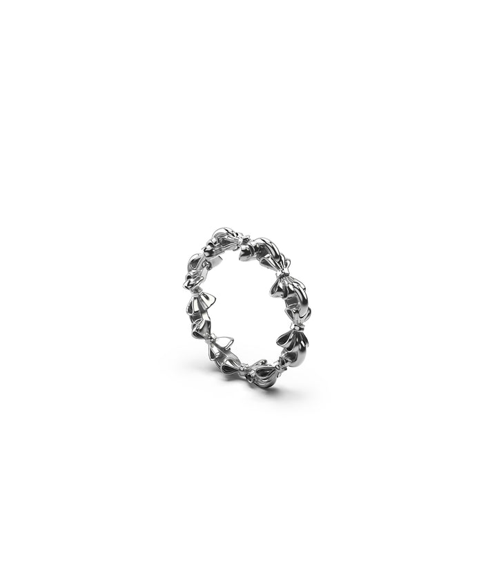 Stolen Silver Bow Infinity Ring