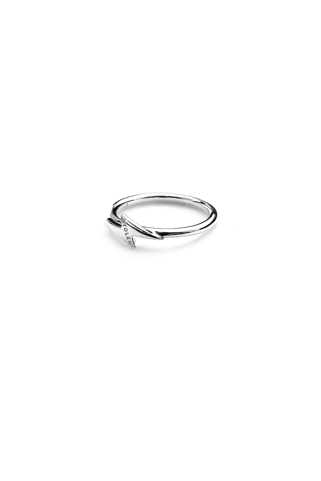 Stolen Silver Micro Bolt Ring