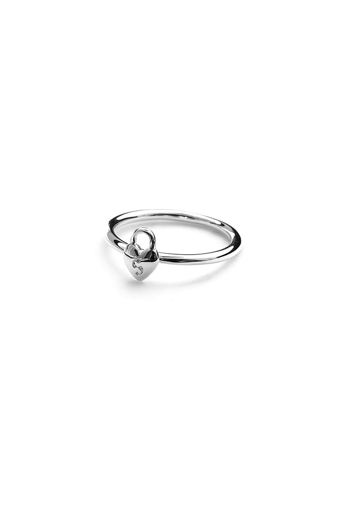 Stolen Silver Micro Padlock Ring