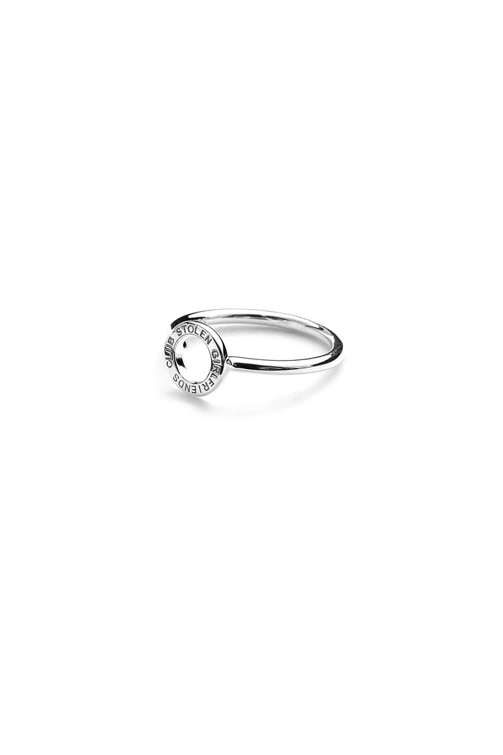 Stolen Silver Micro Halo Ring