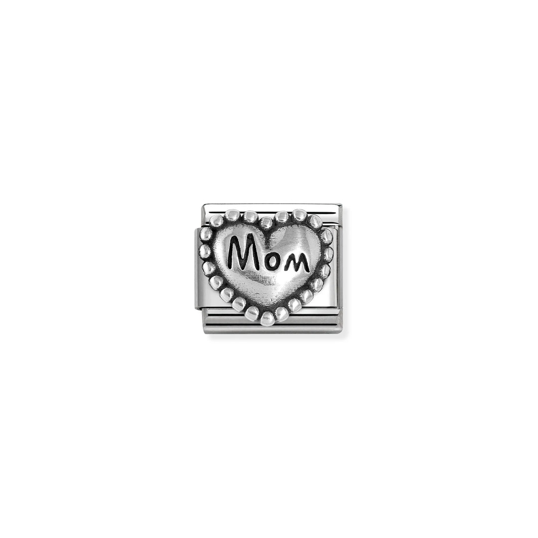 Nomination Classic Link 330101/79 Mom Heart in Sterling Silver