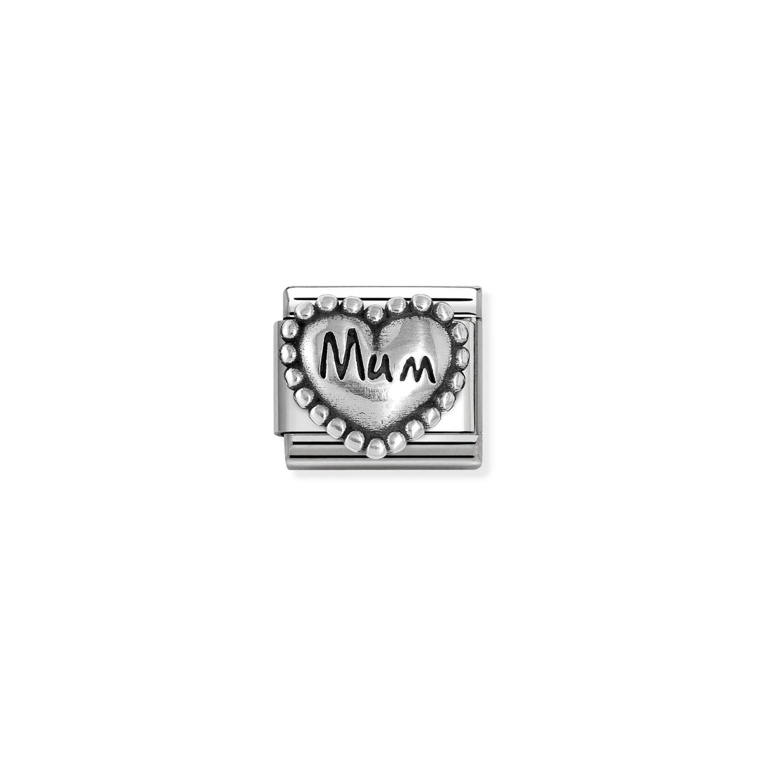 Nomination Classic Link 330101/80 Mum Heart in Sterling Silver