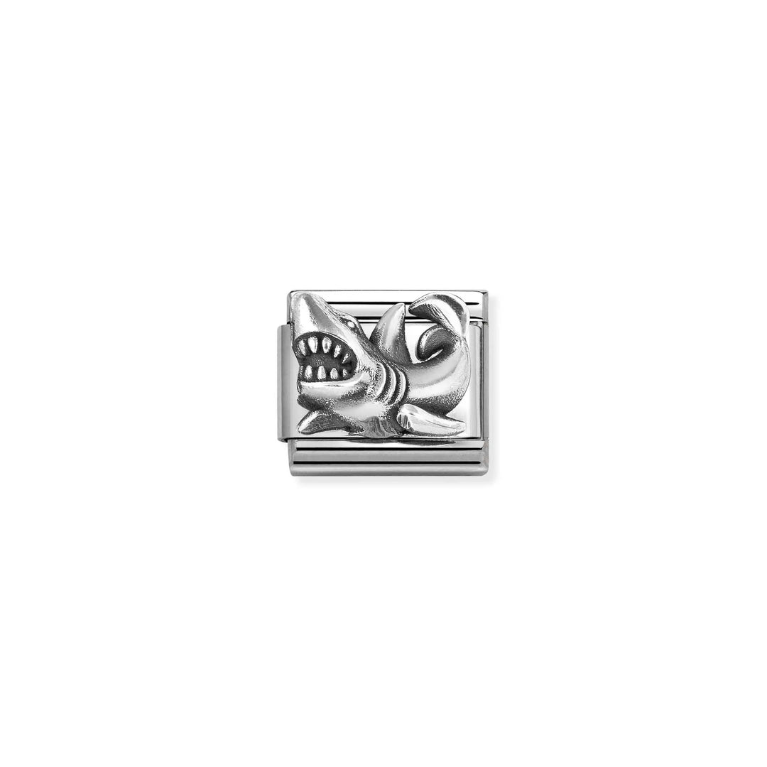 Nomination Classic Link 330101/87 Shark in Sterling Silver Relief
