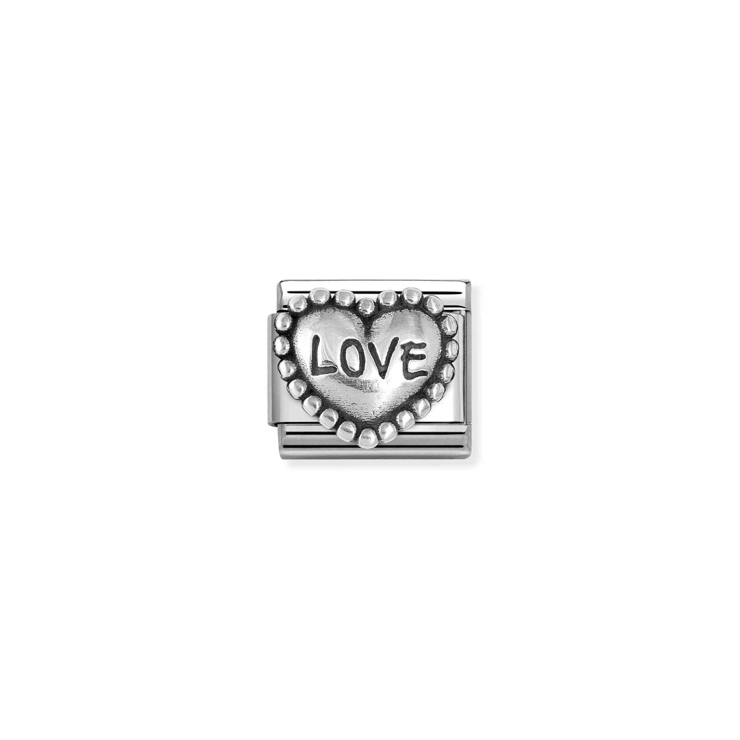 Nomination Classic Link 330101/88 Love Heart in Sterling Silver