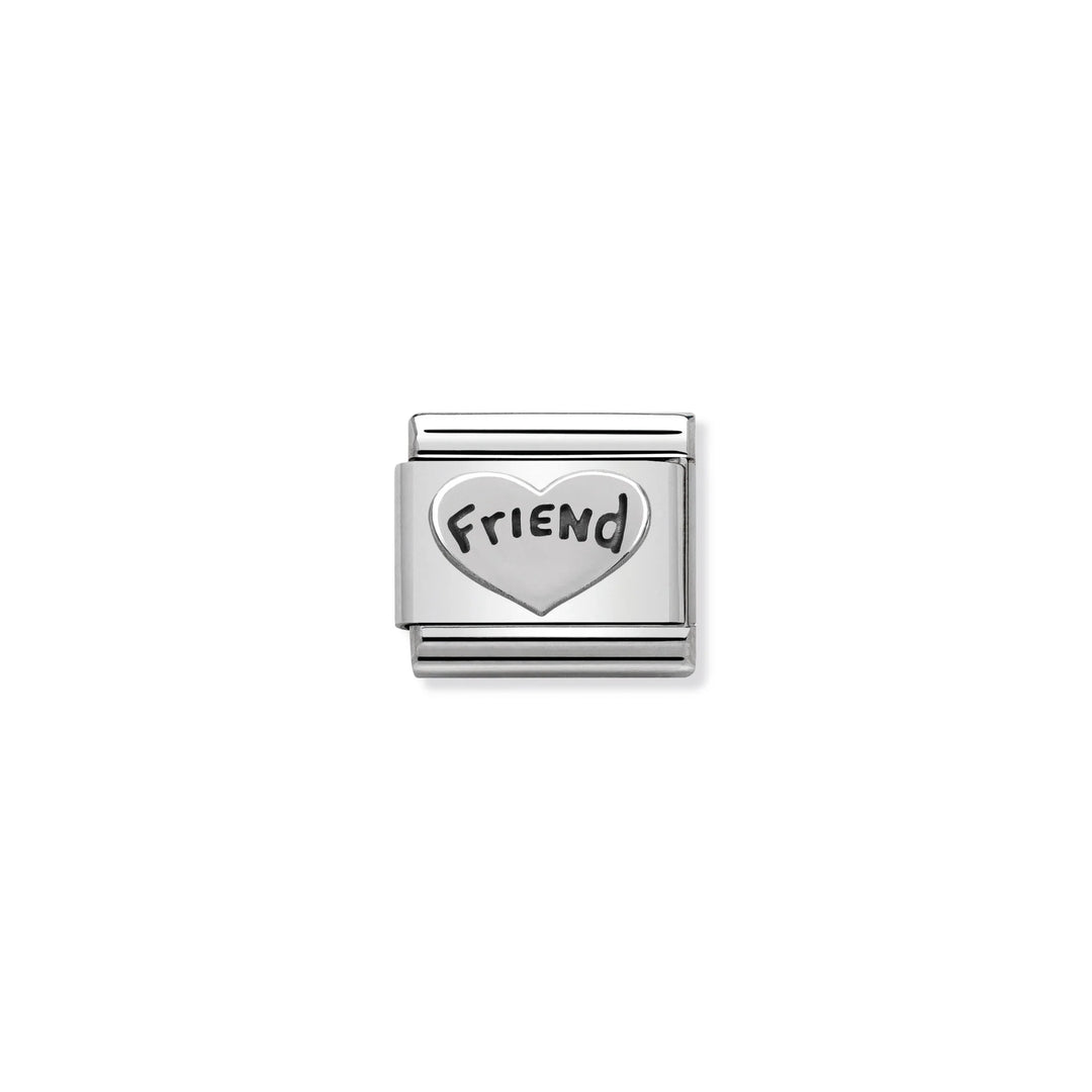 Nomination Classic Link 330101/18 Friend Heart in Sterling Silver