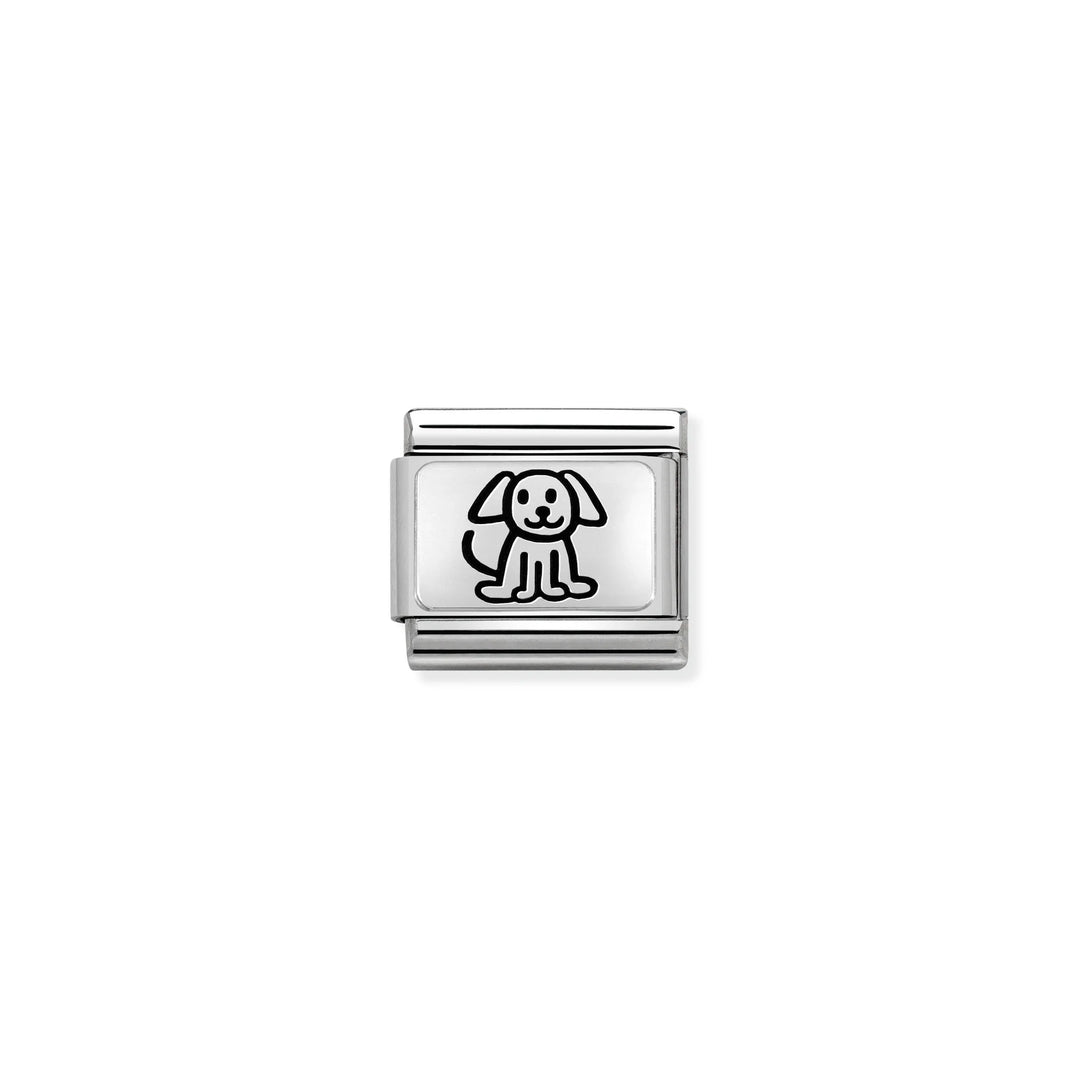 Nomination Classic Link 330109/52 Puppy in Sterling Silver