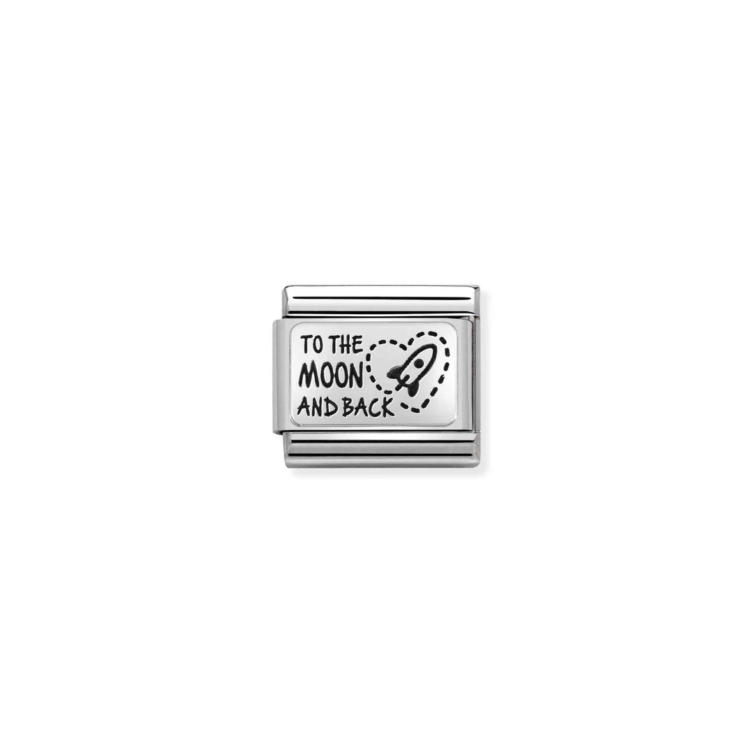 Nomination Classic Link 330111/39 To The Moon And Back in Sterling Silver