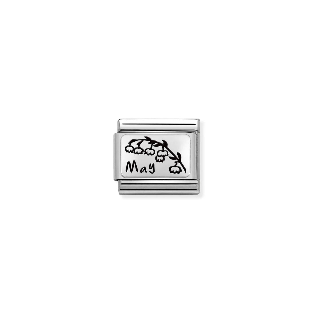 Nomination Classic Link 330112/17 May Flower in Sterling Silver