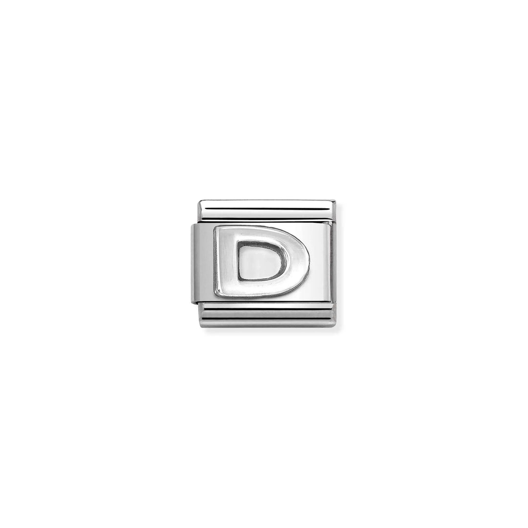 Nomination Classic Link 330113/04 Letter D in Sterling Silver