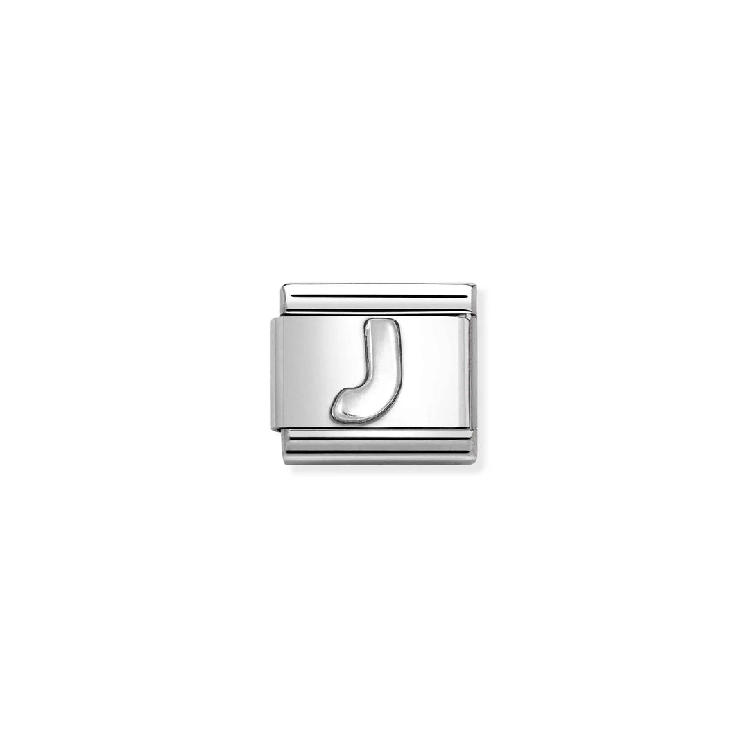 Nomination Classic Link 330113/10 Letter J in Sterling Silver