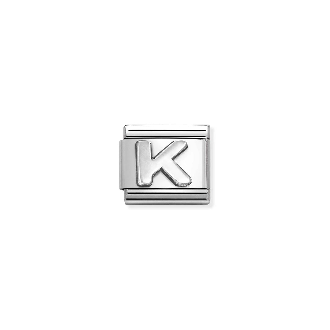 Nomination Classic Link 330113/11 Letter K in Sterling Silver