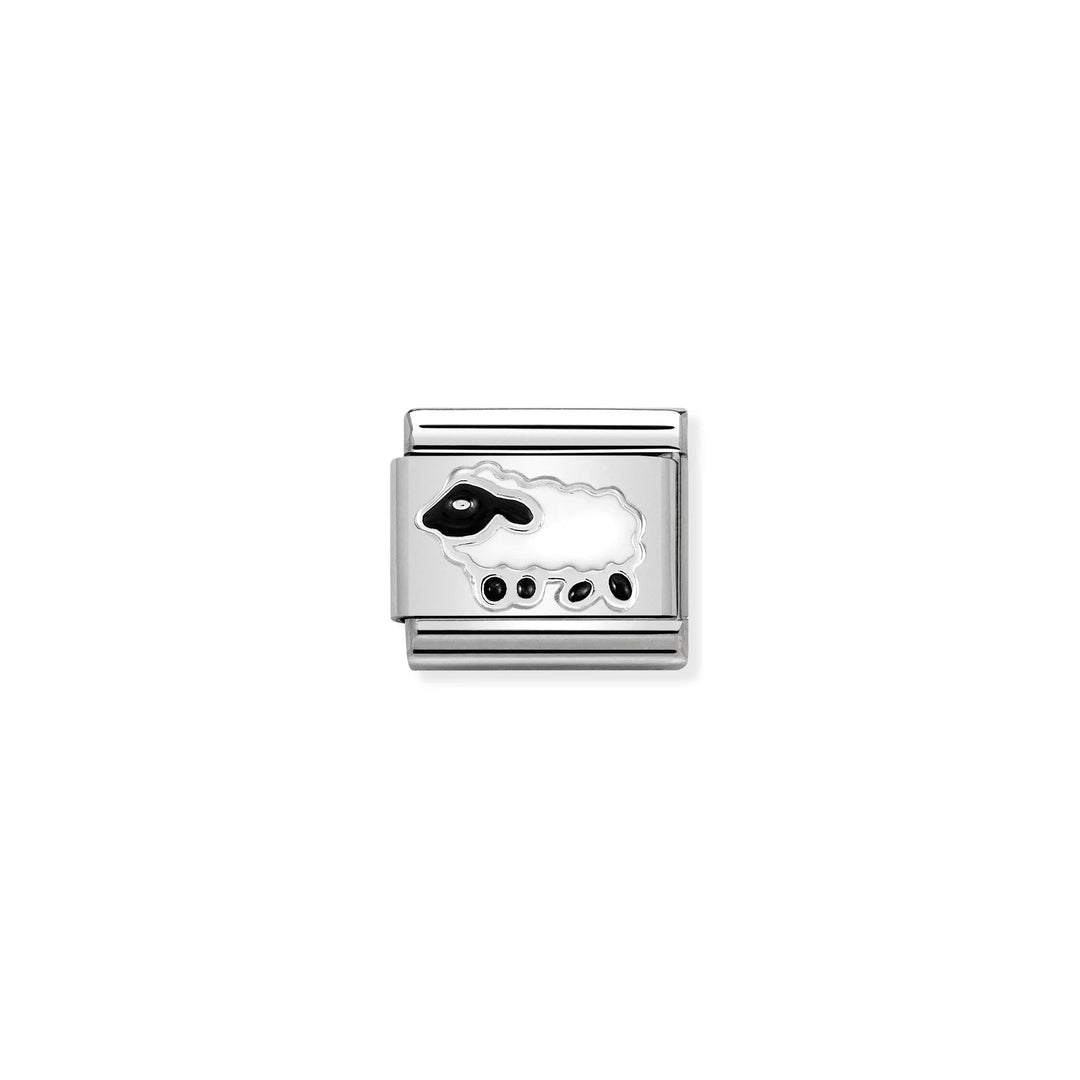Nomination Classic Link 330204/20 Sheep in Enamel & Sterling Silver