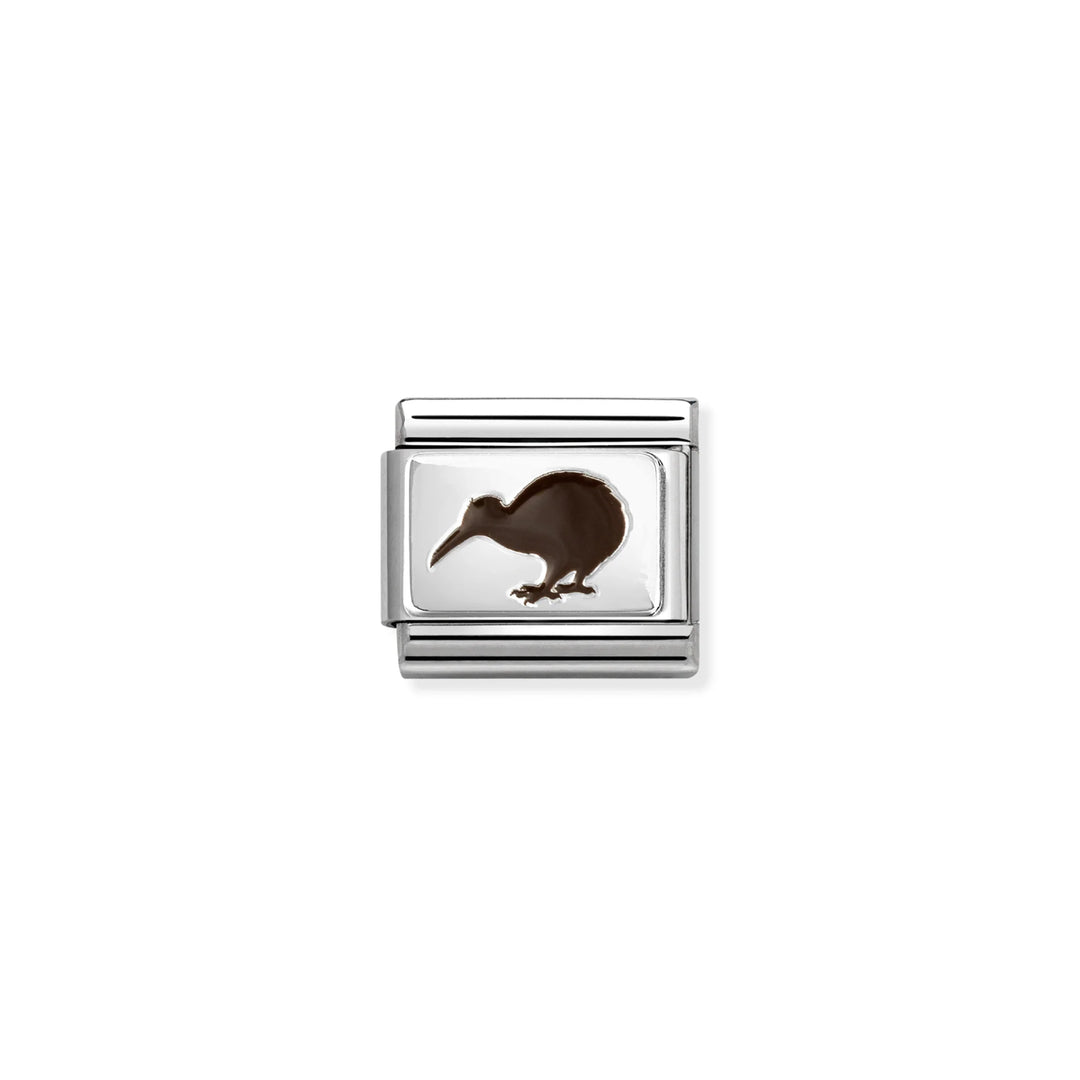 Nomination Classic Link 330206/47 Kiwi in Enamel & Sterling Silver