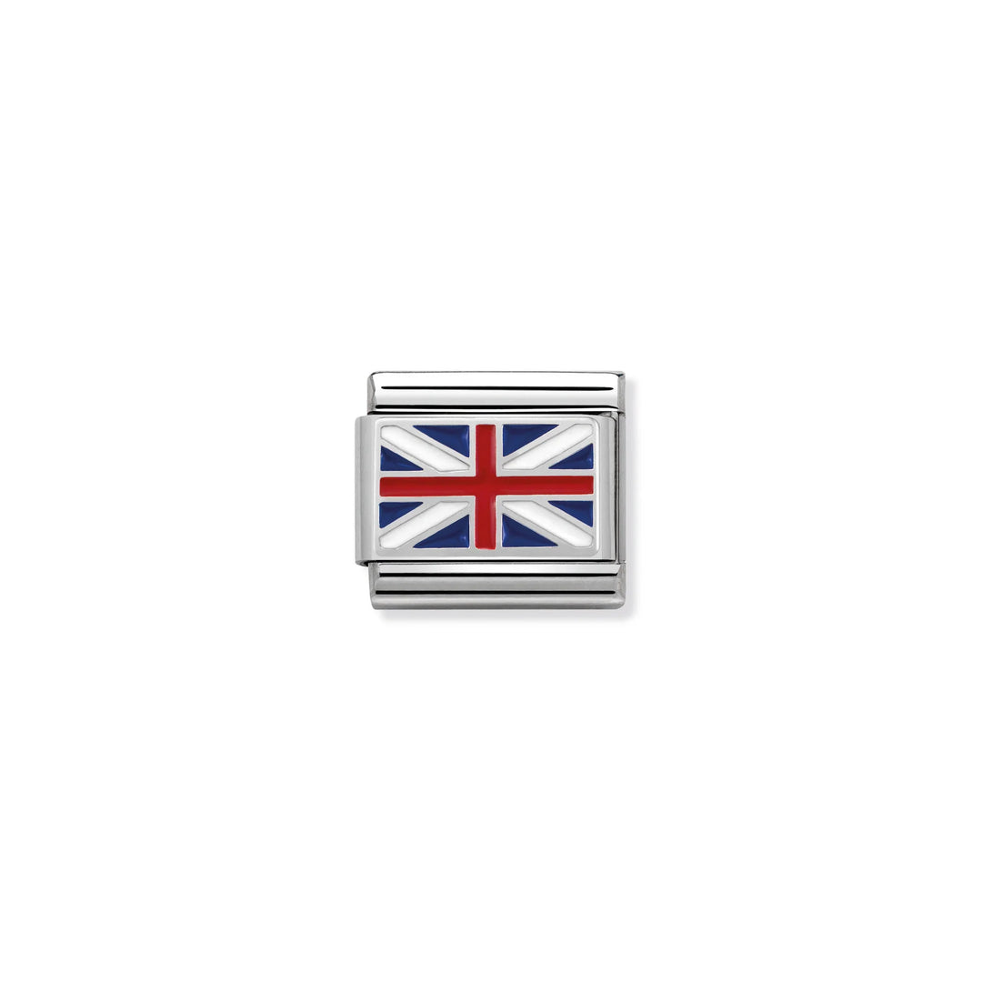 Nomination Classic Link 330207/04 Great Britain in Enamel & Sterling Silver
