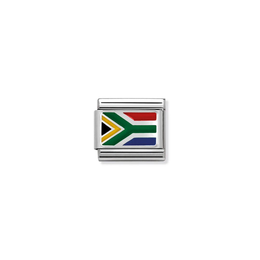 Nomination Classic Link 330207/05 South Africa in Enamel & Sterling Silver