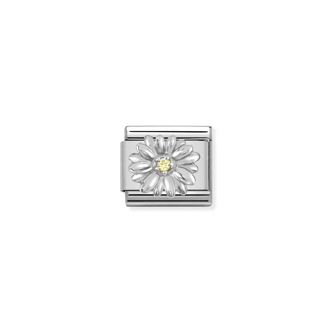 Nomination Classic Link 330311/13 CZ Daisy in Sterling Silver
