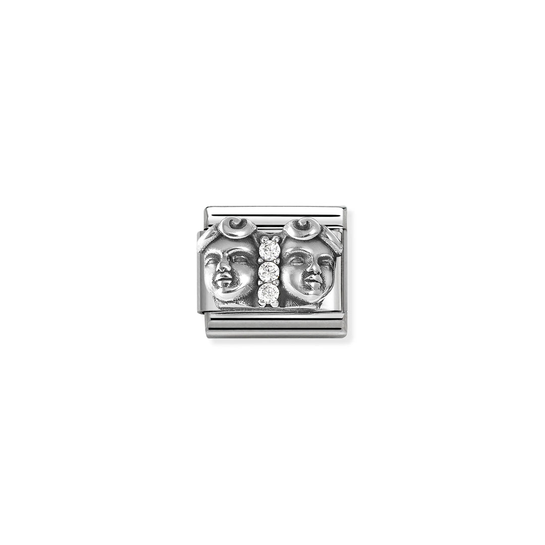 Nomination Classic Link 330326/03 Gemini with CZ in Sterling Silver