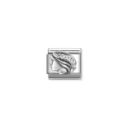 Nomination Classic Link 330326/06 Virgo with CZ in Sterling Silver