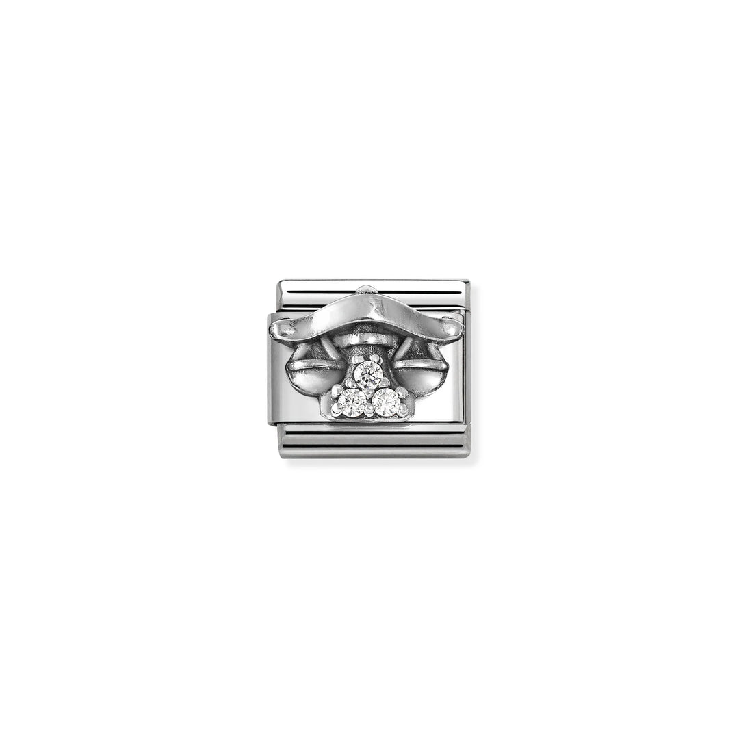 Nomination Classic Link 330326/07 Libra with CZ in Sterling Silver