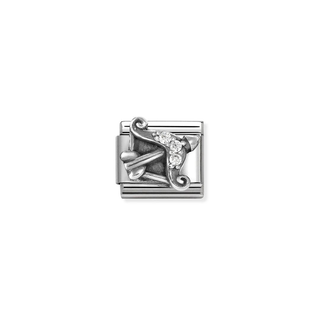 Nomination Classic Link 330326/09 Sagittarius with CZ in Sterling Silver