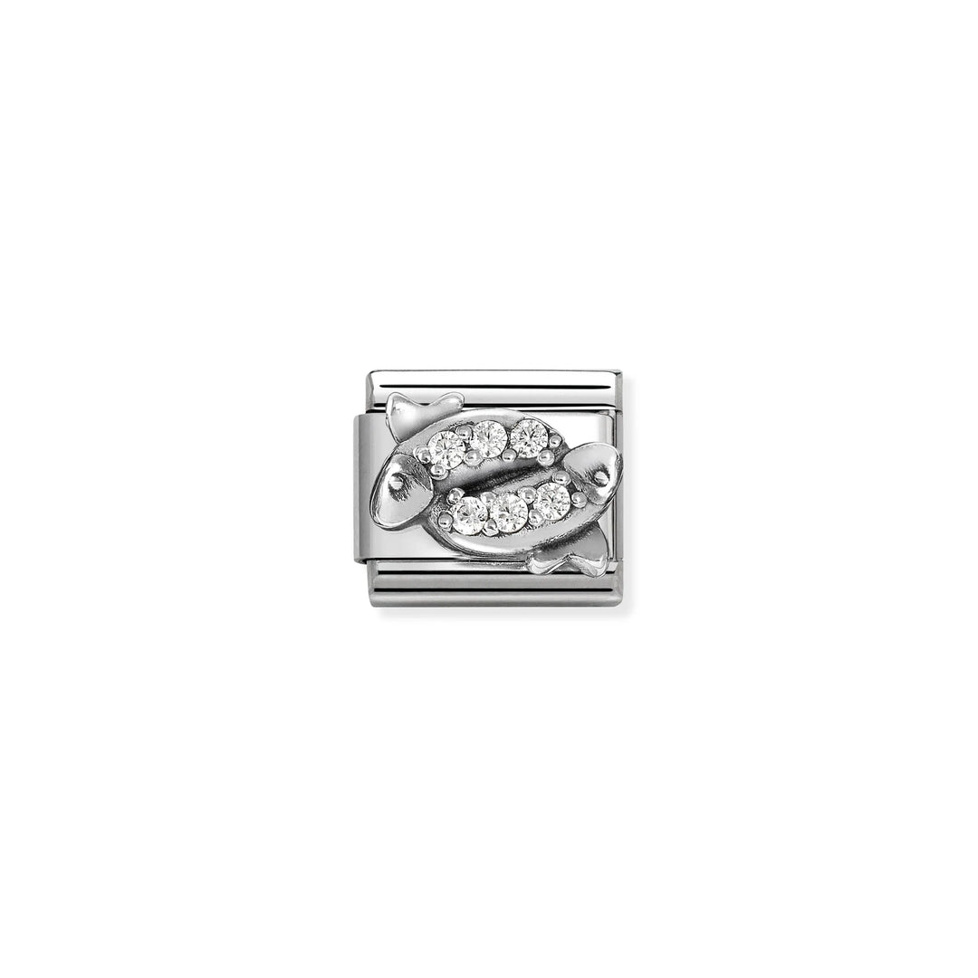 Nomination Classic Link 330326/12 Pisces with CZ in Sterling Silver