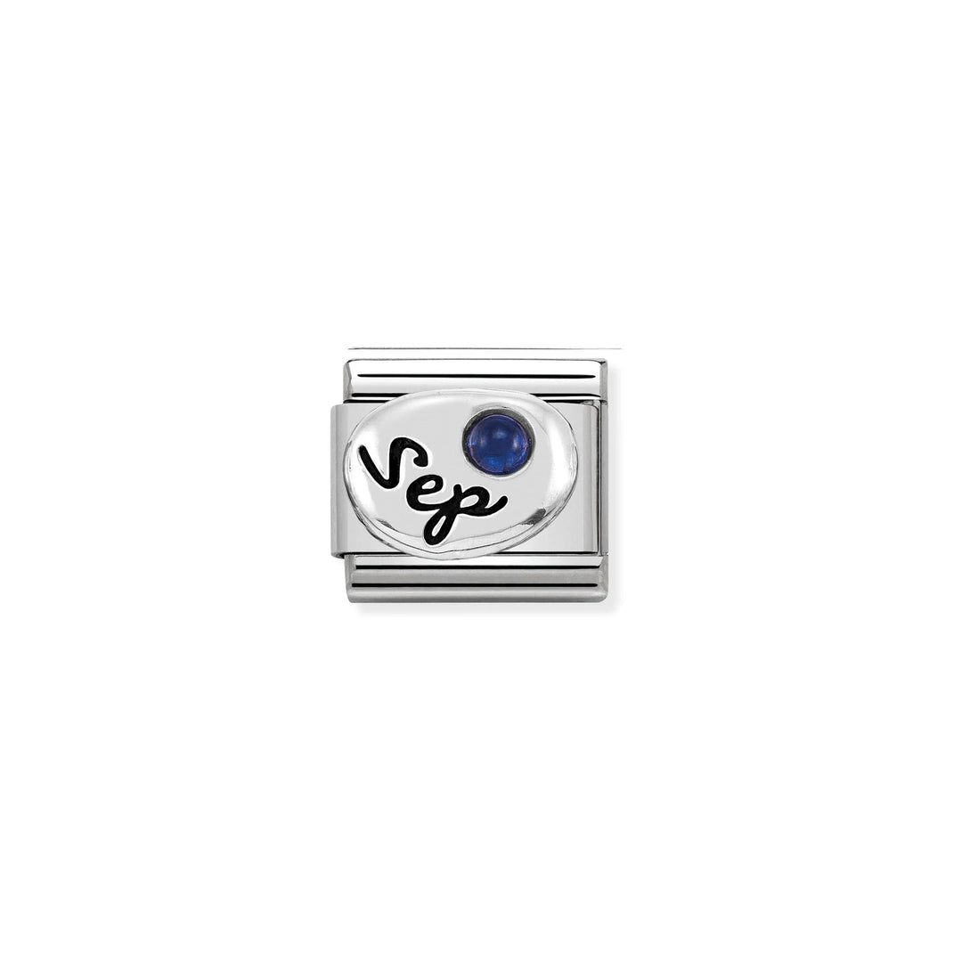 Nomination Classic Link 330505/09 September Sapphire in Sterling Silver