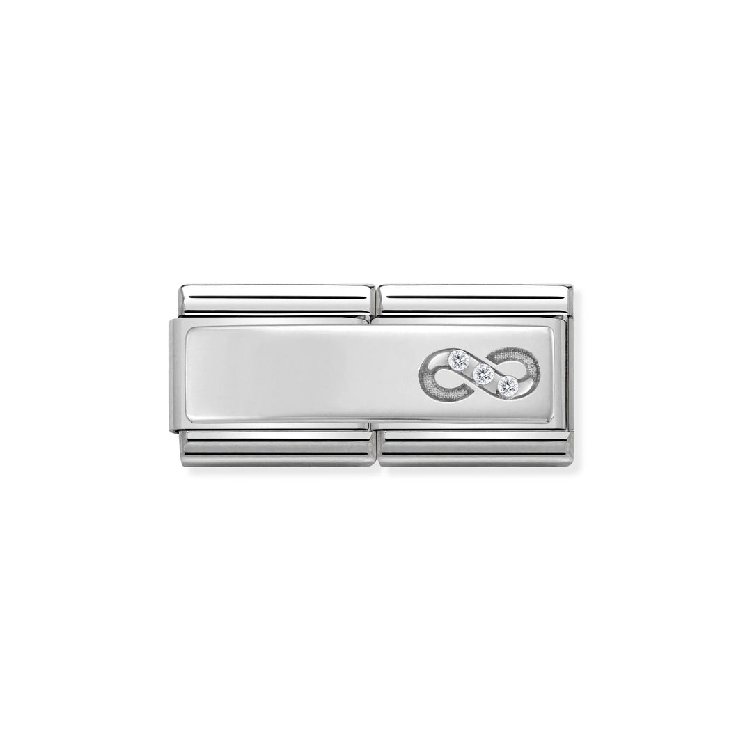 Nomination Classic Double Link 330731/14 Infinity with CZ in Sterling Silver