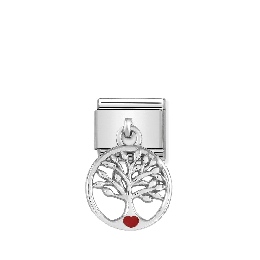 Nomination Classic Link 331805/07 Tree Of Life Charm in Enamel & Sterling Silver