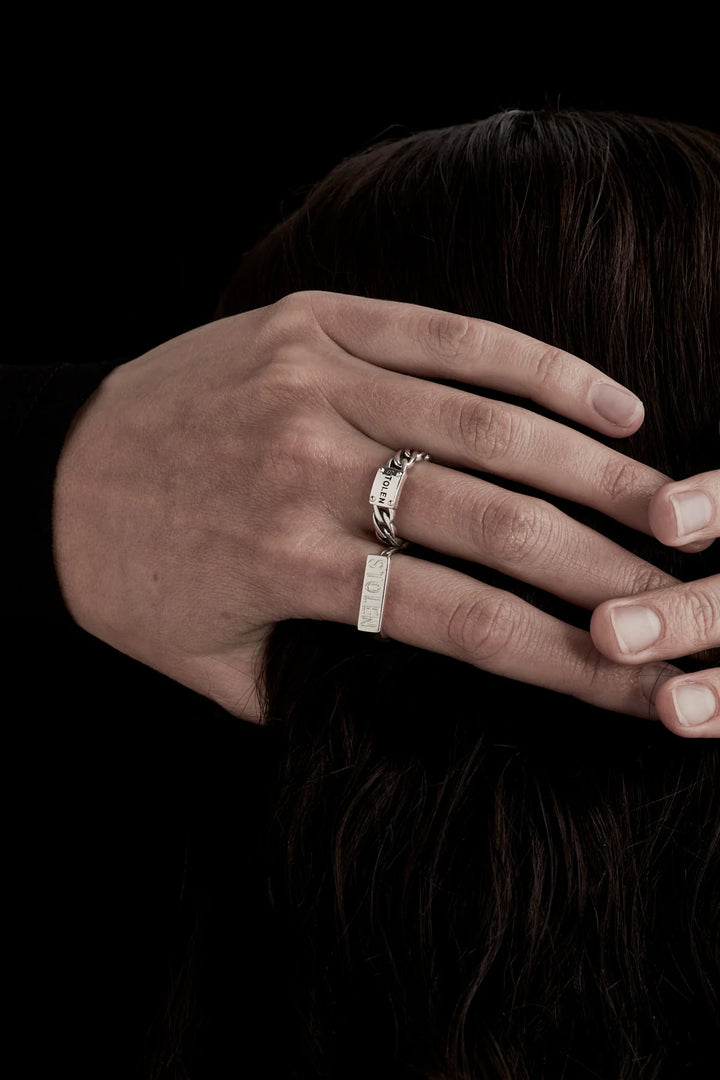 Stolen Silver Essential Bar Ring