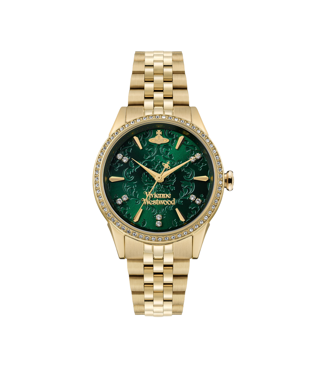 Vivienne Westwood Little Wallace 32mm Green Gold Watch