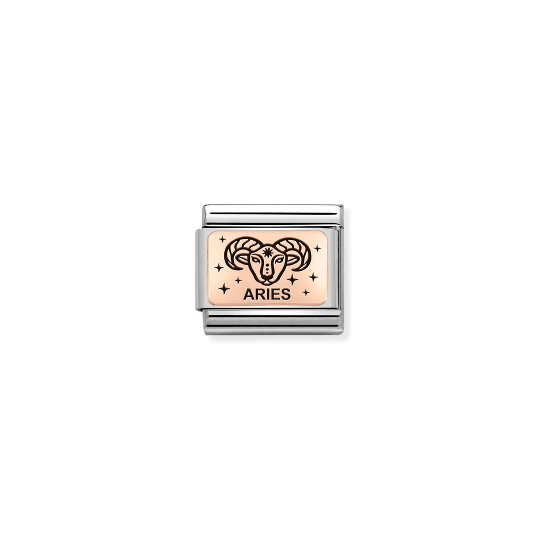 Nomination Classic Link 430112/01 Aries in 9k Rose Gold