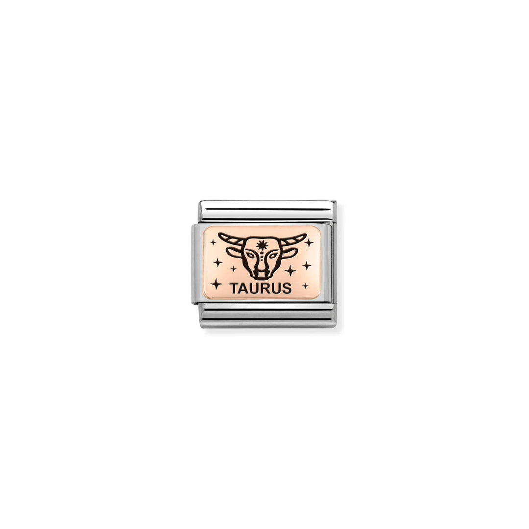 Nomination Classic Link 430112/02 Taurus in 9k Rose Gold