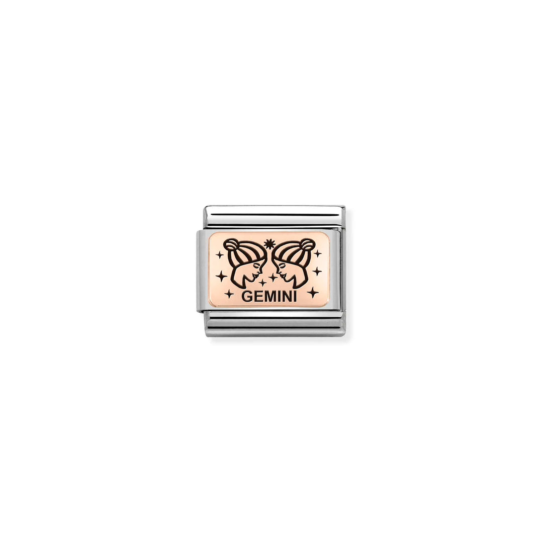 Nomination Classic Link 430112/03 Gemini in 9k Rose Gold