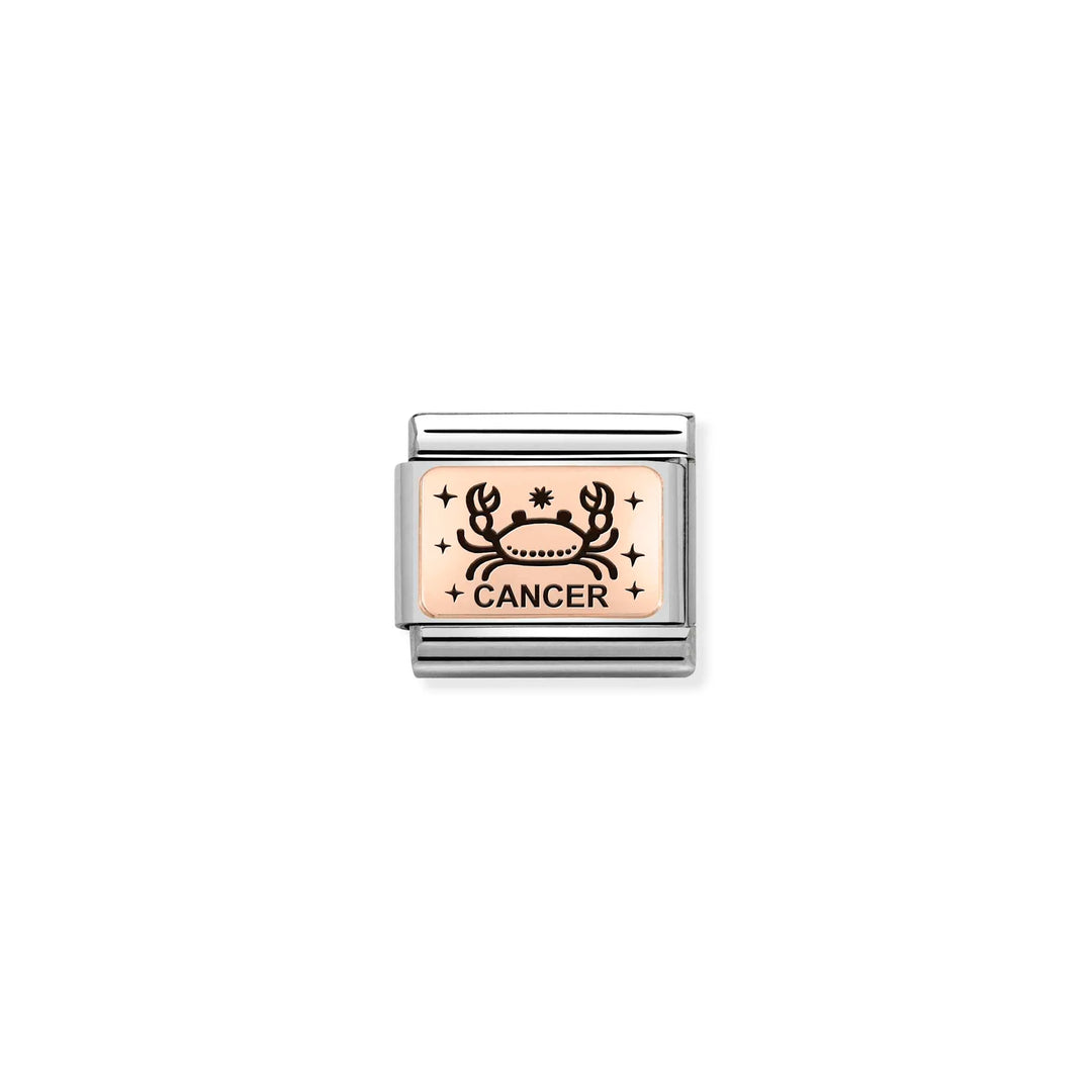 Nomination Classic Link 430112/04 Cancer in 9k Rose Gold