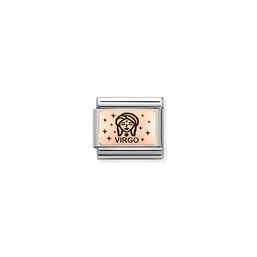 Nomination Classic Link 430112/06 Virgo in 9k Rose Gold