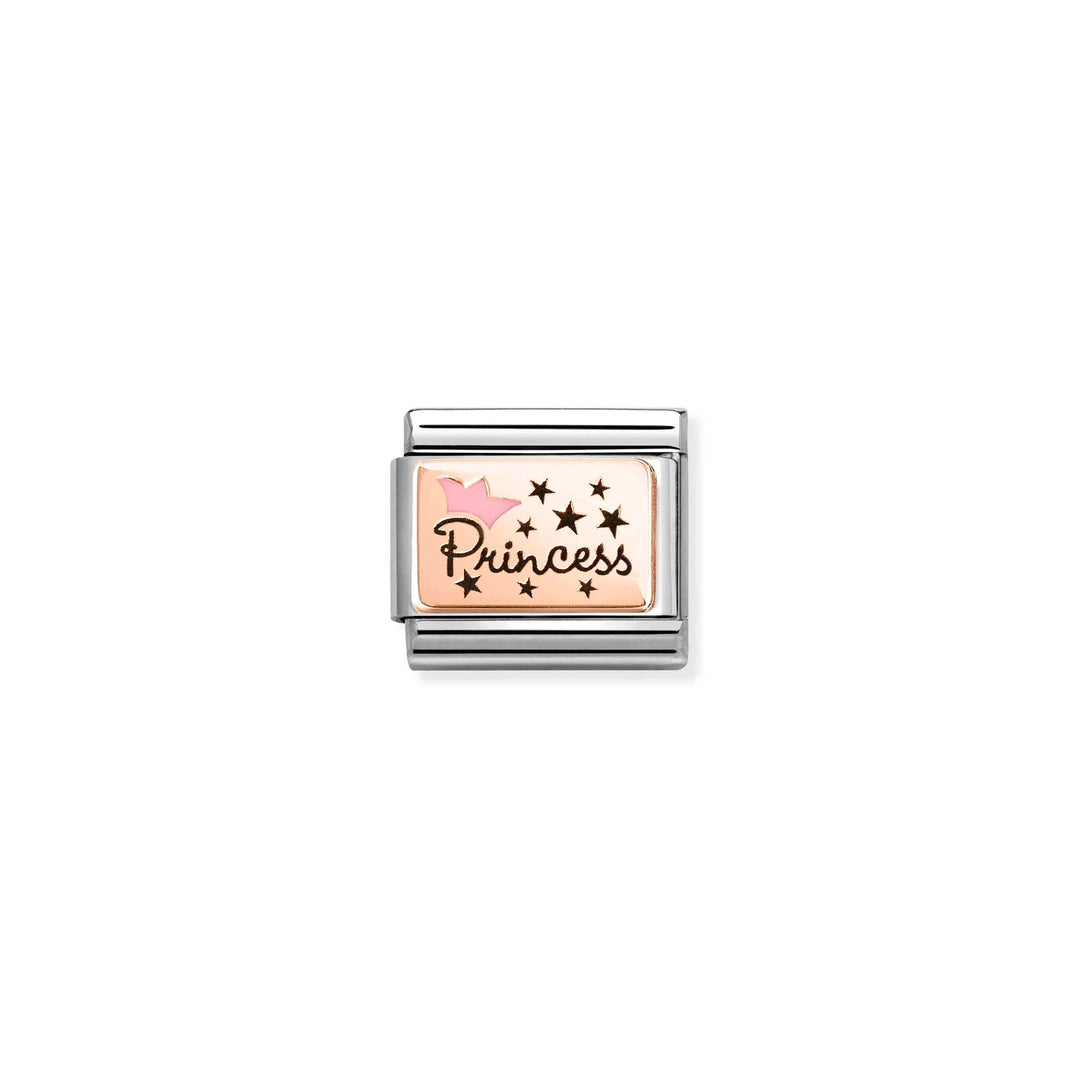 Nomination Classic Link 430204/02 Princess in 9k Rose Gold & Enamel