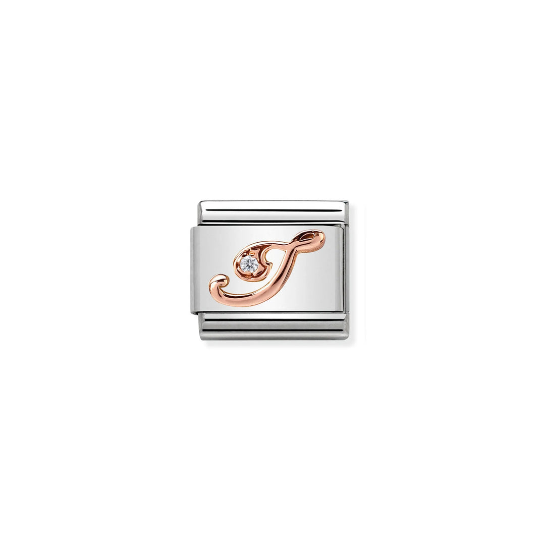 Nomination Classic Link 430310/09 Letter I in 9k Rose Gold