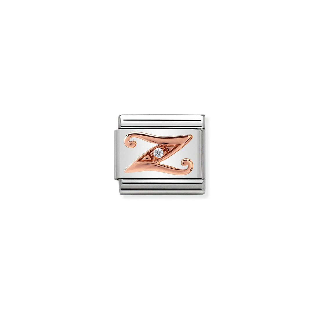 Nomination Classic Link 430310/26 Letter Z in 9k Rose Gold