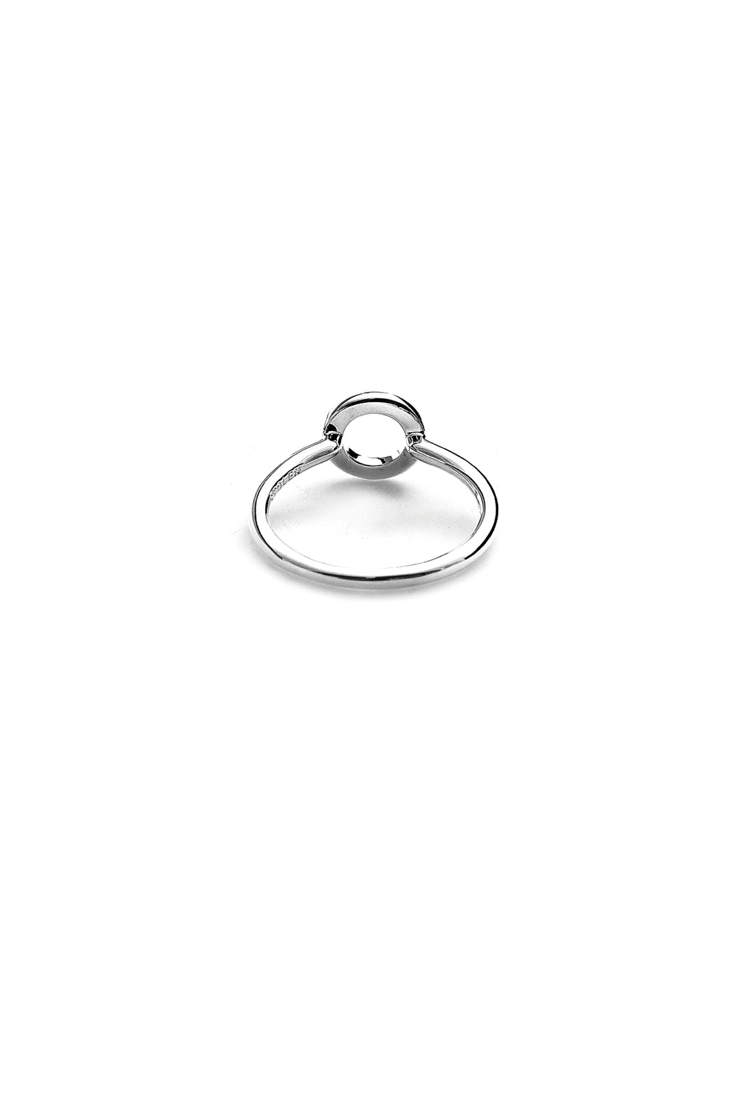 Stolen Silver Micro Halo Ring