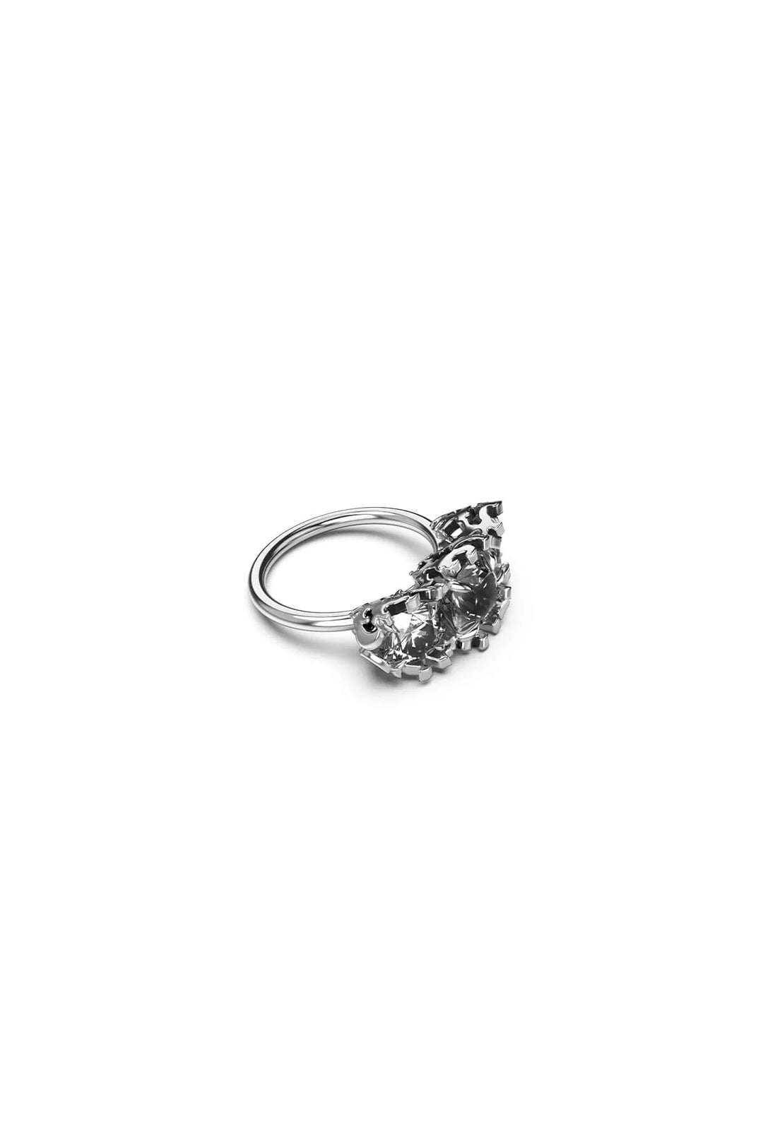 Stolen Silver Delicate Distortion Cocktail Ring