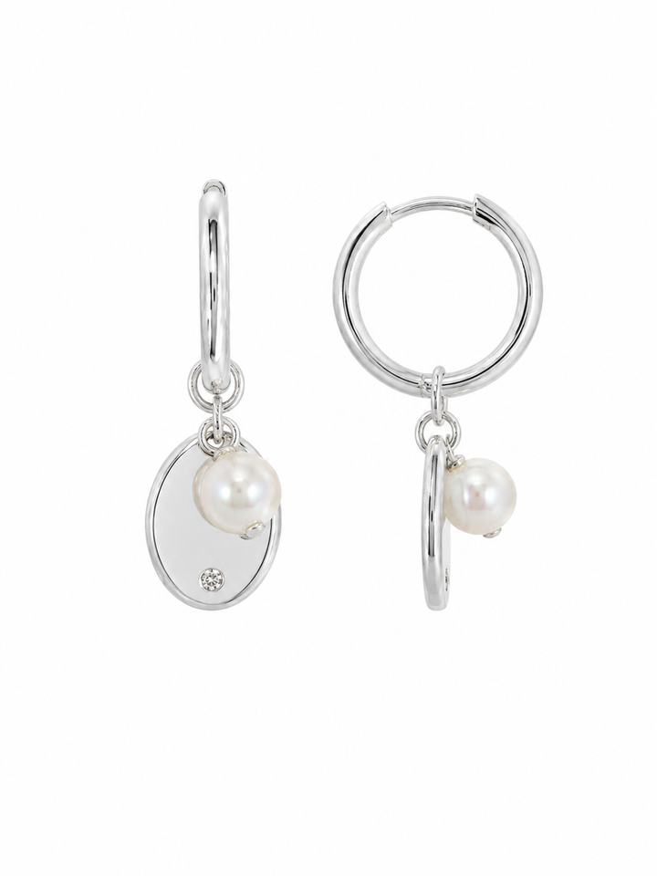 LT Sterling Silver Risa Freshwater Pearl Earrings