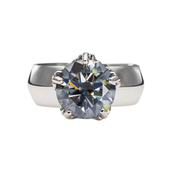 Nick Von K Sterling Silver with Moissanite IDGAF Ring