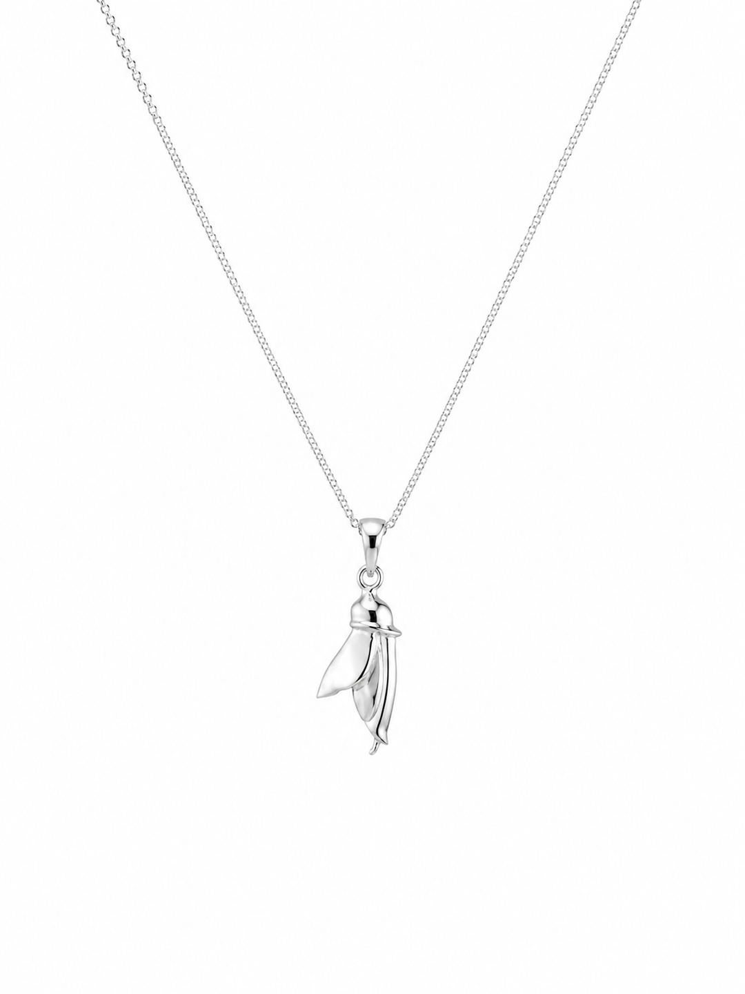 LT Sterling Silver Kowhai Flower Necklace