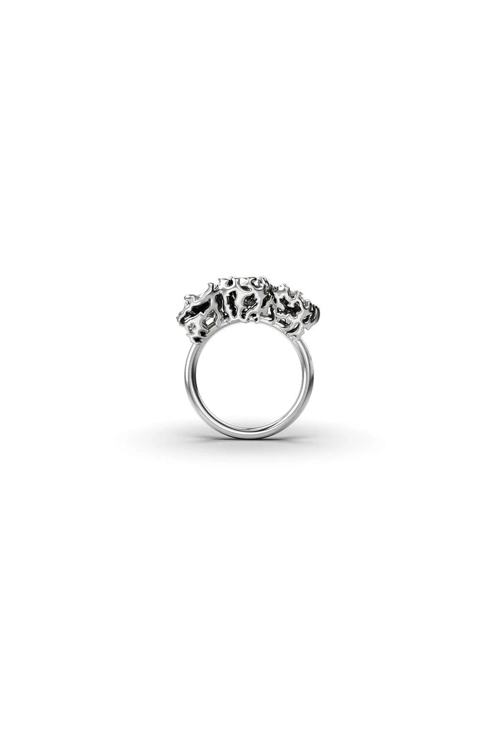 Stolen Silver Delicate Distortion Cocktail Ring