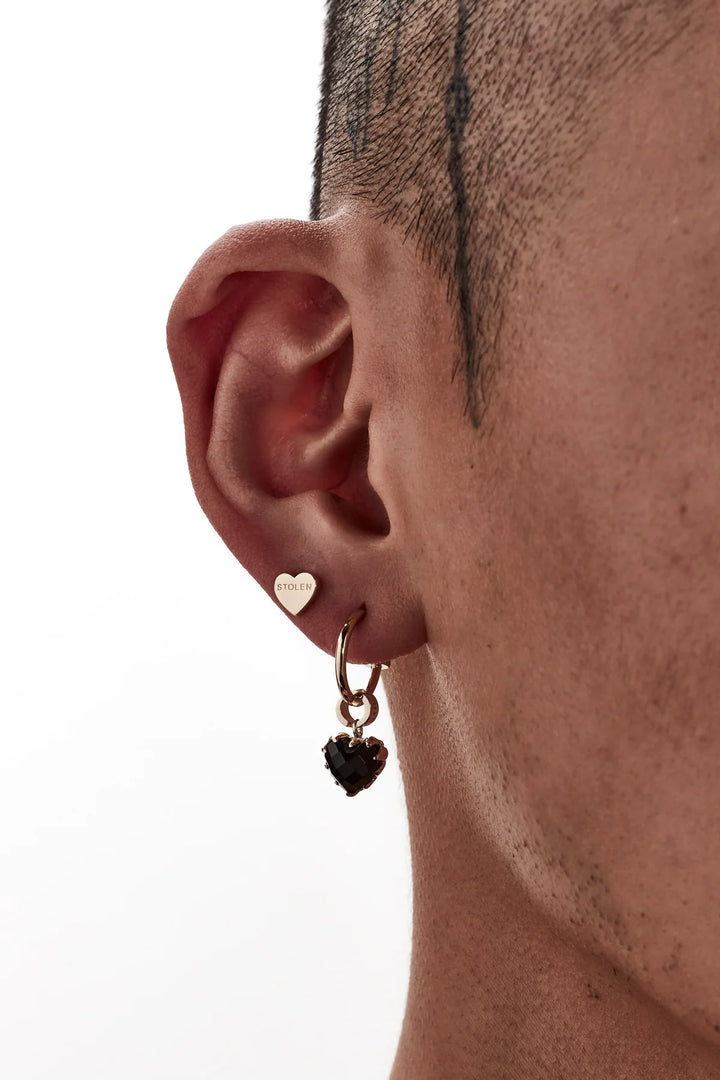 Stolen Gold Plated Tiny Heart Earrings