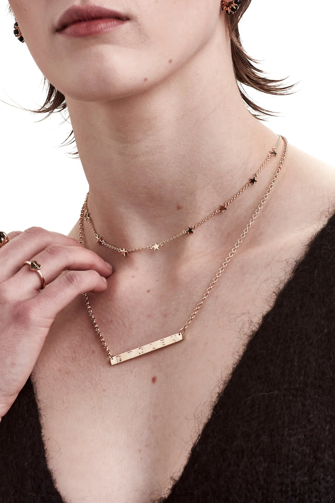 Stolen Gold Plated Star Choker